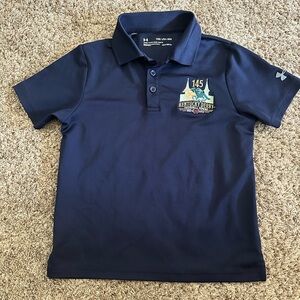 Under Armour Kids Polo with 145th Kentucky Derby Logo - Navy 2019